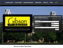 Tablet Screenshot of gibsonrealestate.net